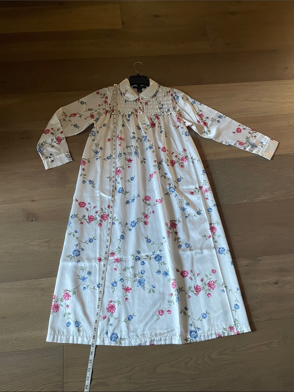 Vintage Charter Club Floral Satin Nightgown Cottagecore Romantic - Picture 8 of 10